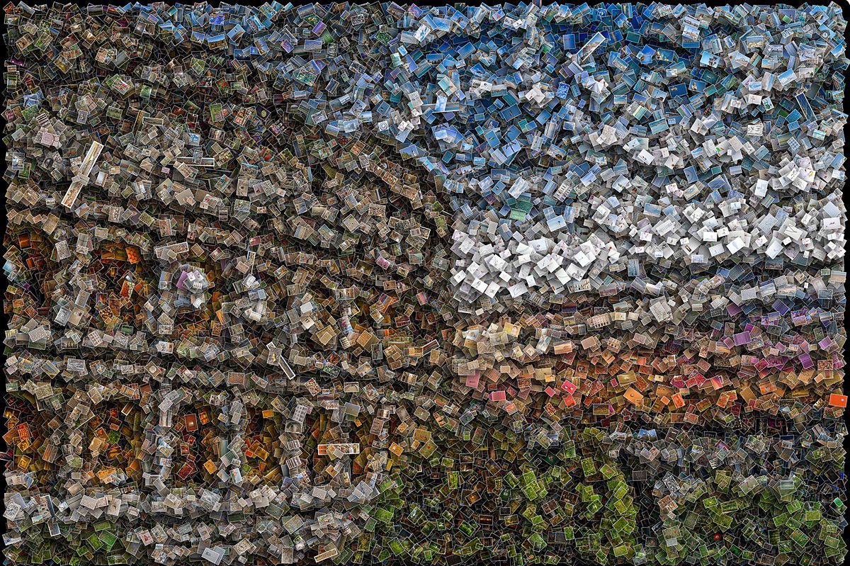 Rome Colosseum Sunset Ancient Architecture Freeform Mosaic DescriptionRome Colosseum Sunset Ancient Architecture Freeform Mosaic Photography! Monumental freeform photomosaic 16,250 unique Italian photographs transforming Rome Colosseum at sunset 24000x15973 pixel masterpiece breaking traditional grid patterns tiles cascade controlled chaos.