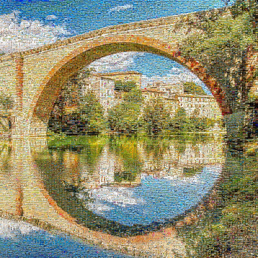  Ancient Roman bridge captured 2000-year-old stone bridge showcasing classic Roman architecture perfect arches spanning historic river.