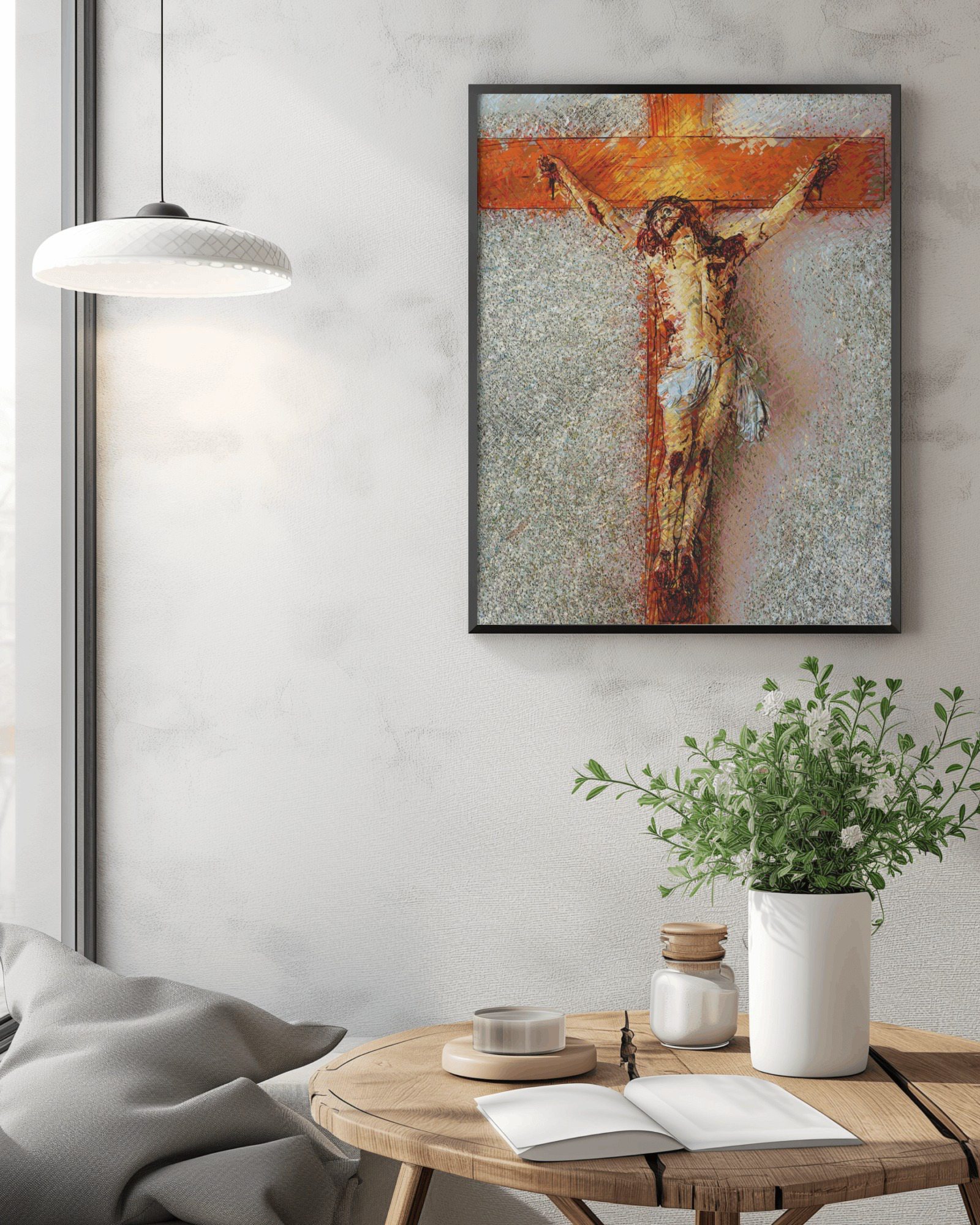 The Crucifixion of Christ, religious wall art print